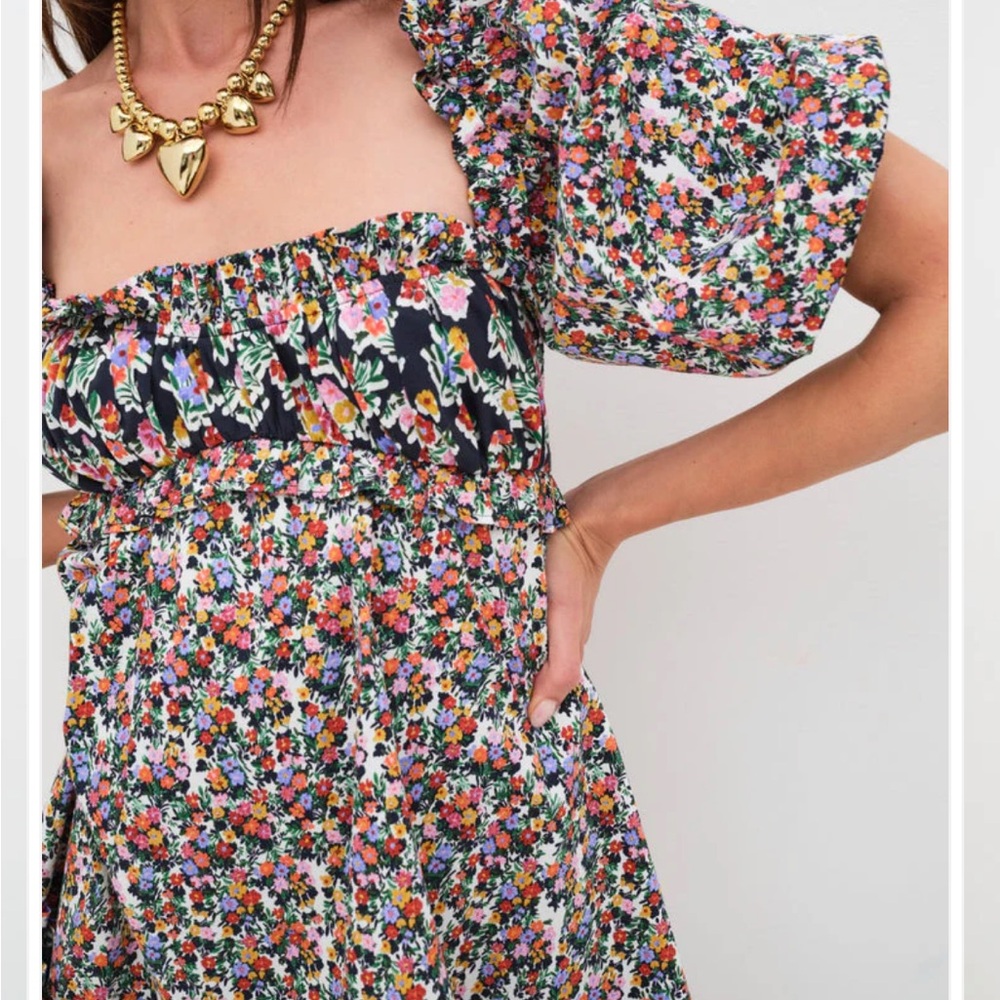For Love And Lemons Hudson Multicolor Floral Mini Dress - Picture 2 of 7